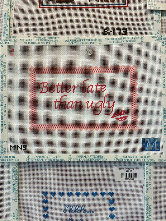 Better Late Than Ugly Magnolia Needlepoint