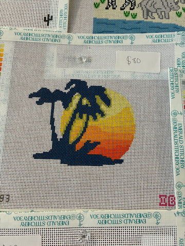 Palm Trees and Sunset
