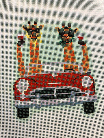 Giraffes in the Car
