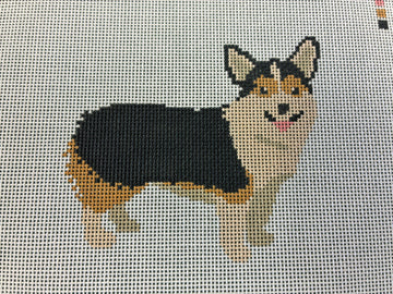 Tricolor Corgi Canvas
