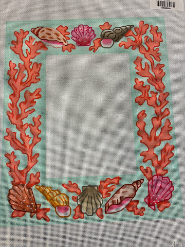 Turquoise and Coral Frame KD