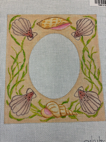 Shell Beige Oval Frame KD