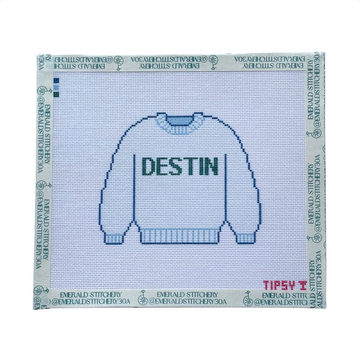Destin Sweater Needlepoint Canvas