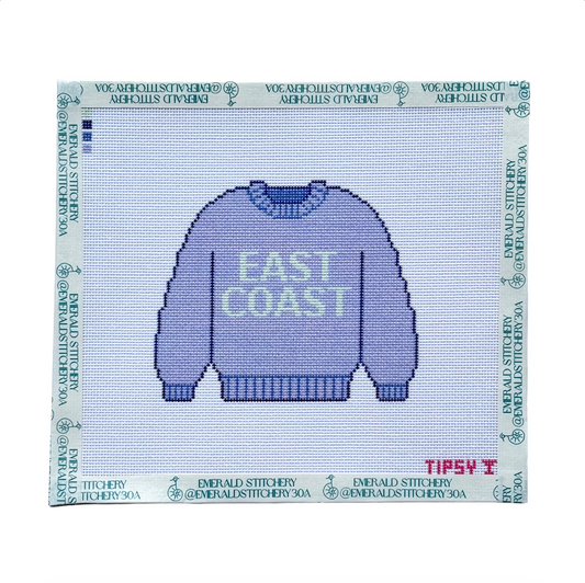 East Coast Sweater Needlepoint Canvas