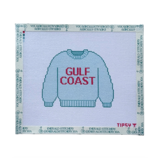 Gulf Coast Sweater Needlepoint Canvas