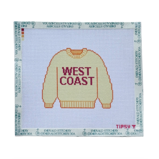 West Coast Sweater Needlepoint Canvas